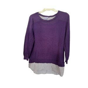 Laura Scott Purple Sweater